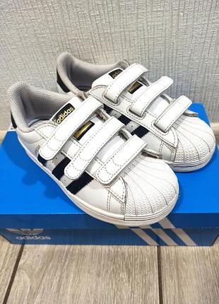 Кросівки для дітей adidas superstar білі, розмір 30.5, шкіра