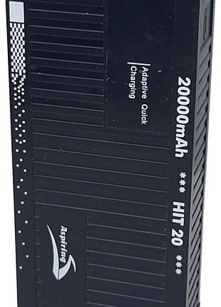 Універсальний зовнішній акумулятор повербанк б/у aspiring hit 20 20000 mah 22.5w qc/pd