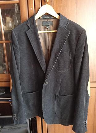 Чоловічий піджак scotch & soda вельветовий чорний m/48