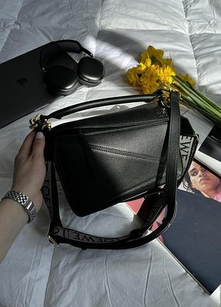 Сумка small puzzle bag in classic calfskin black
