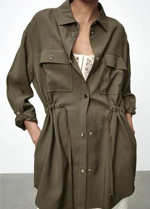 Рубашка -туніка плаття -рубашка zara, m-l
