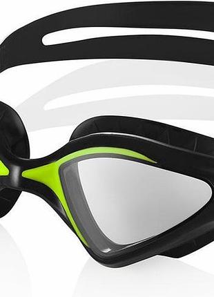 Очки для плавания aqua speed raptor 5853 черный, зеленый уни osfm