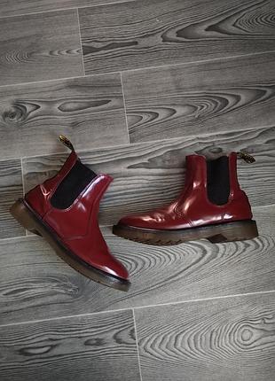 Черевики жіночі dr. martens челсі бордові, розмір 38