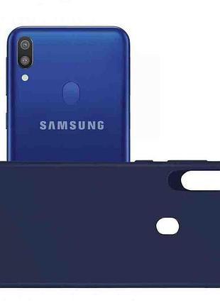 Чохол для мобільного телефона original 99% soft matte case for samsung m205 (m20) black