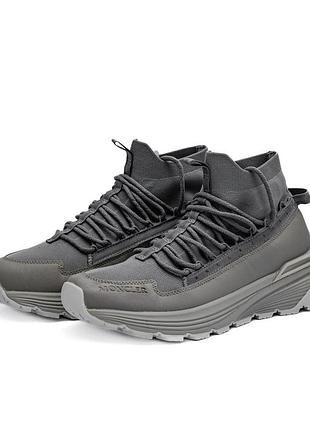 Мужские кроссовки moncler monte runner grey 2