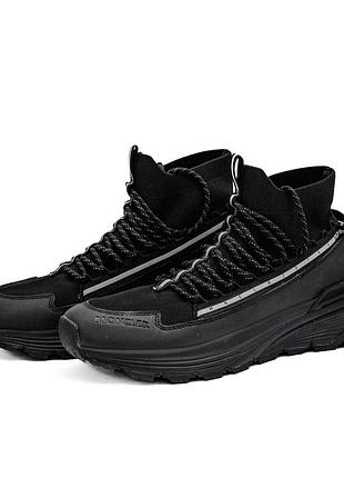 Мужские кроссовки moncler monte runner black 2
