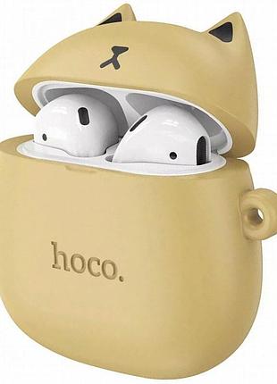 Беспроводные tws наушники hoco ew45 cat case caramel cat