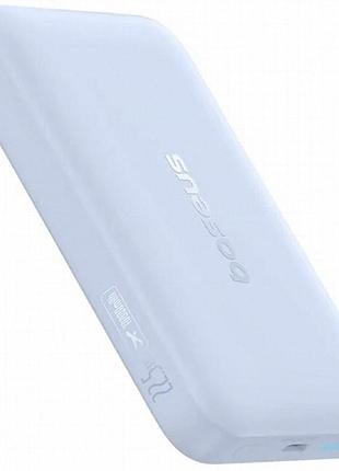 Портативное зу power bank baseus enerfill fm11 ultra-mini 22.5w с бзу 10000mah (ppfm11-1022) galaxy blue