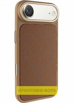 Чехол pc textile hybrid with magnetic fit для apple iphone 17 air (6.5") desert gold