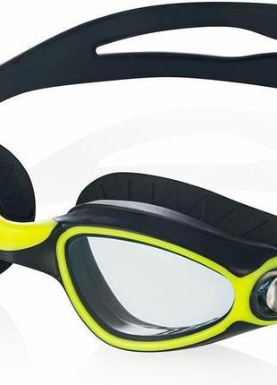 Очки для плавания aqua speed calypso 6369 черный, желтый уни osfm (083-38)