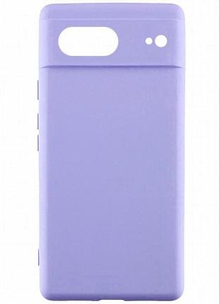 Чехол silicone cover lakshmi full camera (aaa) для google pixel 7 сиреневый / dasheen