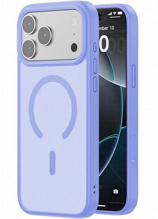 Tpu+pc чехол blueo skin friendly frosted with magnetic fit для apple iphone 17 pro max / 18 pro max голубой /