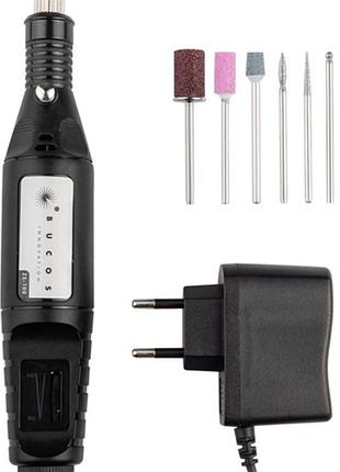 Фрезер-ручка для маникюра bucos zs-100 (20 000 об.) black