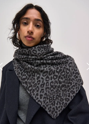 Жіночий шарф-палантин ladies scarf з леопардовим принтом