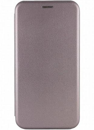 Кожаный чехол-книжка classy для xiaomi redmi note 8t серый