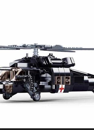 Конструктор sluban m38-b1012  вертоліт black hawk uh-60, 692 деталі