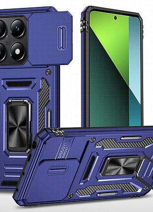 Ударопрочный чехол camshield army ring для xiaomi 14t синий / navy