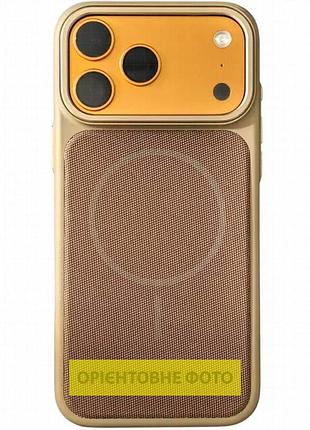 Чехол pc textile hybrid with magnetic fit для apple iphone 16 (6.1") desert gold