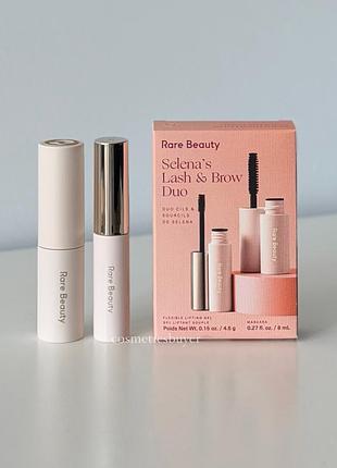Rare beauty by selena gomez  lash & brow essentials duo makeup gift set подарунковий набір стійкий фіксуючий гель фіксатор для брів туш для вій