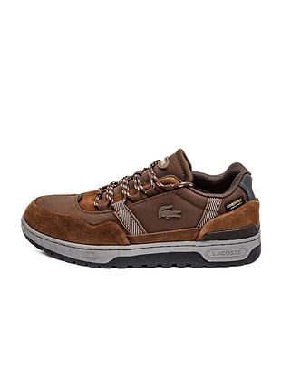 Мужские кроссовки lacoste t-clip cordura brown