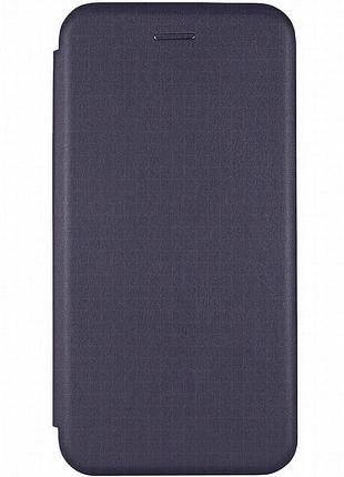 Кожаный чехол-книжка classy для xiaomi redmi note 15 pro+ 5g темно-синий