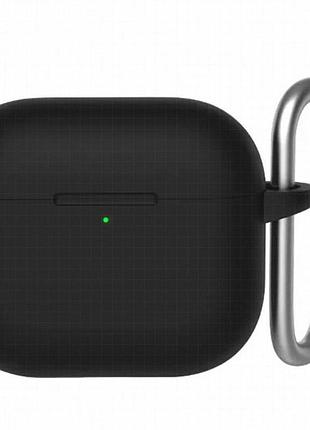 Силиконовый футляр blueo liquid silicone для наушников airpods 4 black