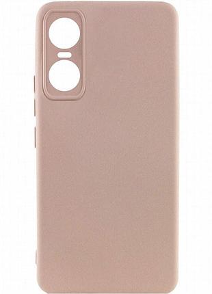 Чехол silicone cover lakshmi full camera (a) для tecno pop 6 pro розовый / pink sand