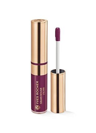 Помада для губ yves rocher grand rouge l'elixir матова відтінок 106 пурпуровий