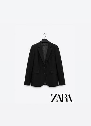 Елегантний чорний жіночий піджак zara (розмір s-m, ідеальний стан)