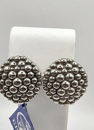 Сережки серебряные "авокадо" 11,09 г
