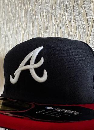 Бейсболка чоловіча atlanta braves чорна