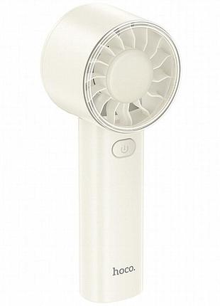 Портативный вентилятор hoco hx600 handheld folding fan 1200 mah white