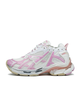 Женские кроссовки runner white pink