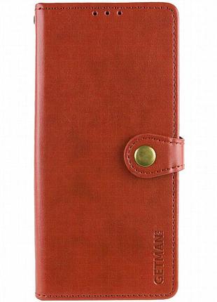 Кожаный чехол-книжка getman gallant (pu) для samsung galaxy s24 красный