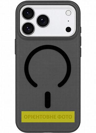 Чехол pc matte color with magnetic fit для apple iphone 15 pro max (6.7") black