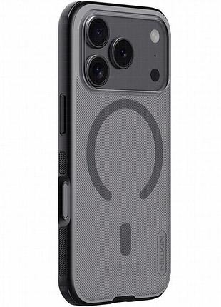 Чехол nillkin matte magnetic pro для apple iphone 17 pro (6.3") transparent black