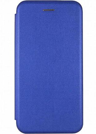 Кожаный чехол-книжка classy для samsung galaxy a05 синий