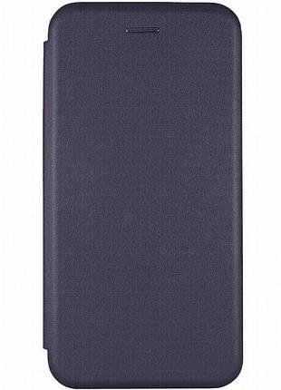 Кожаный чехол-книжка classy для zte nubia v60 темно-синий
