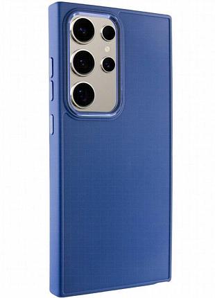Tpu чехол bonbon metal style для samsung galaxy s24 ultra синий / denim blue