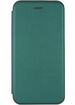 Кожаный чехол-книжка classy для xiaomi redmi 8a зеленый