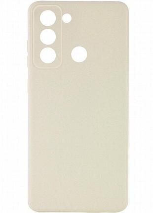 Силиконовый чехол candy full camera для tecno pop 5 lte бежевый / antique white