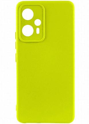 Чехол silicone cover lakshmi full camera (a) для xiaomi poco f5 / note 12 turbo желтый / flash