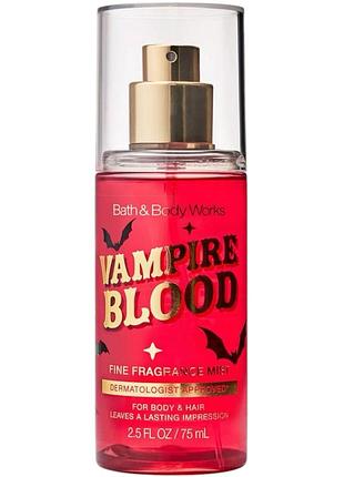 Парфюмированный спрей для тела bath & body works vampire blood travel mist 75 мл