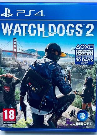 Watch dogs 2, б/в, англійська версія - диск для playstation 4
