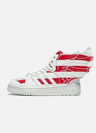 Чоловічі кросівки adidas x jeremy scott forum usa white blue red / smb+ 🔗