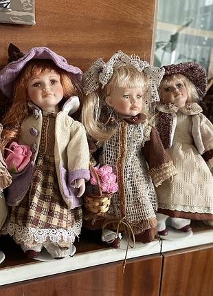 Колекційні порцелянові ляльки — 5 шт. + 1 у подарунок 🎀