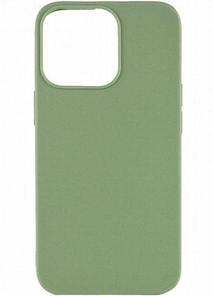 Силиконовый чехол candy для apple iphone 14 pro max (6.7") фисташковый