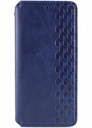 Кожаный чехол-книжка getman cubic (pu) для google pixel 7a синий