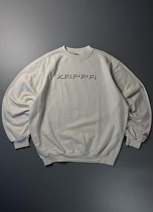 Світшот kappa vintage oversize white xl y2k streetwear