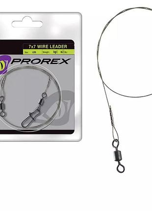 Повідець daiwa prorex titanium wire leader 20cm 12kg (17925-712)